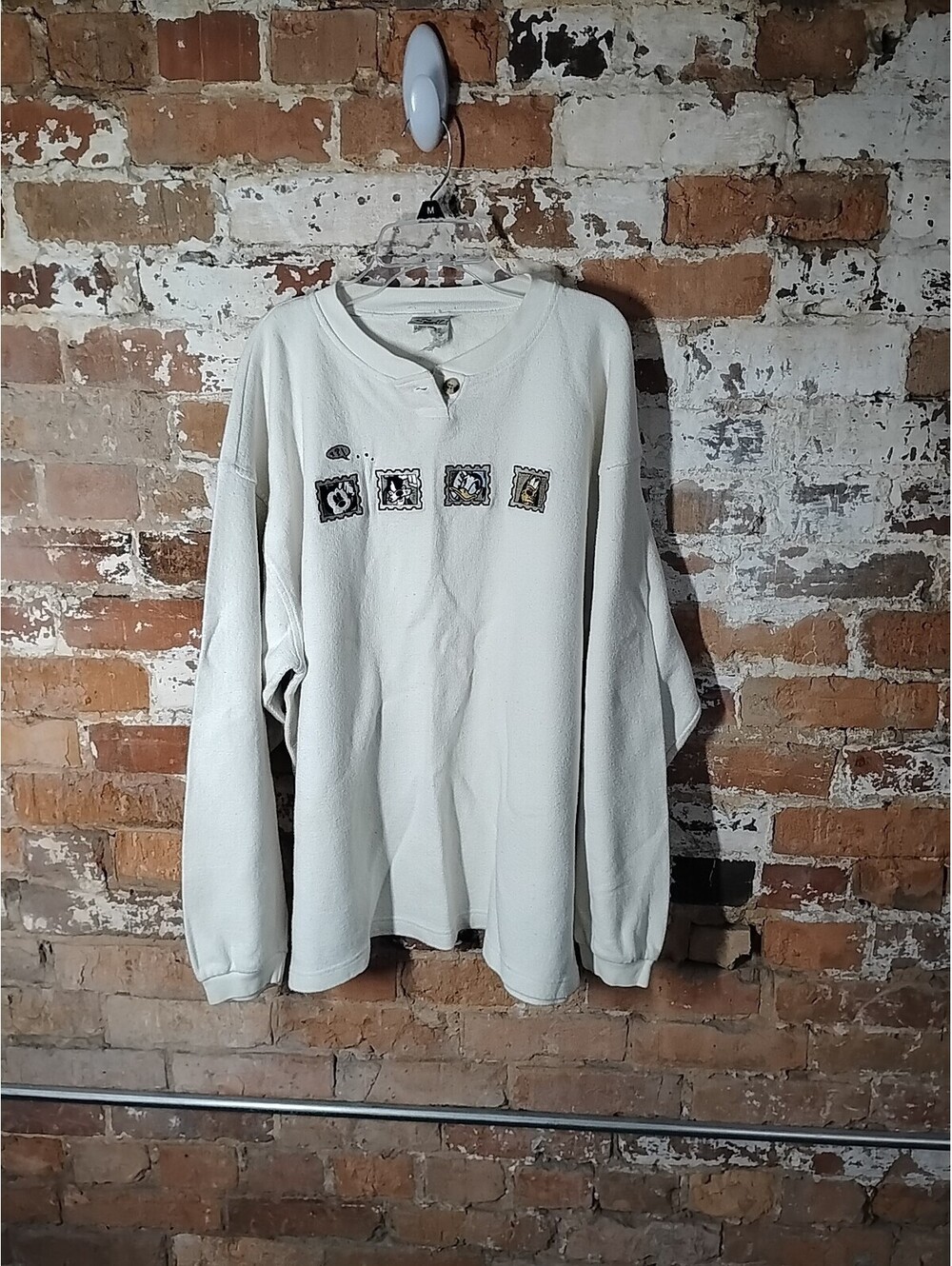 The Disney Store VINTAGE Disney Mickey And Friends Stamp Sweatshirt Mens XL 90s